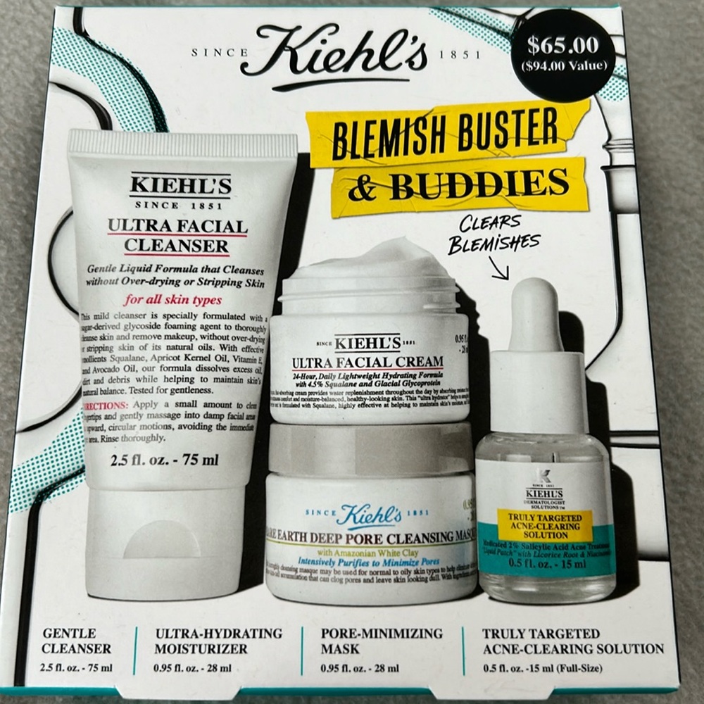 Kiehl’s Blemish Buster & Buddies set